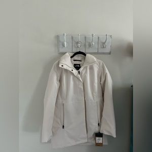 NWT The North Face Ancha Hooded Waterproof Parka Gardenia White Size large